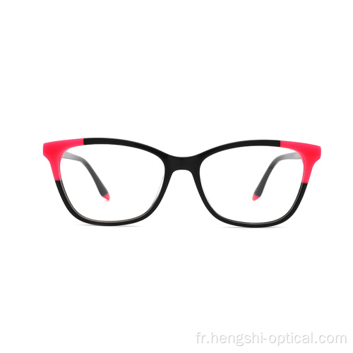 Concepteur personnalisé Cadre acétate transparent lunettes optiques transparentes pour les hommes